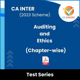 CA Inter (2023 Scheme) Auditing and Ethics (Chapter-wise) Test Series (Online)